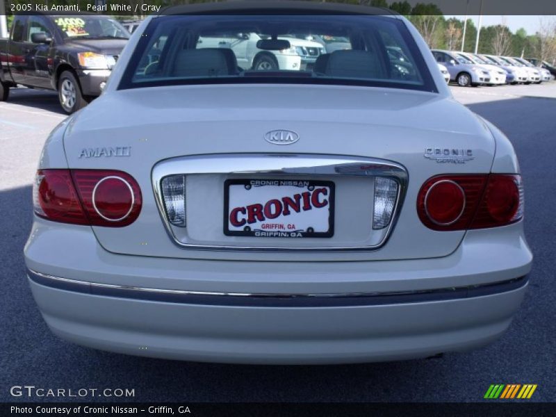 Pearl White / Gray 2005 Kia Amanti