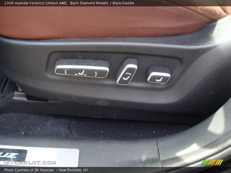 Black Diamond Metallic / Black/Saddle 2008 Hyundai Veracruz Limited AWD