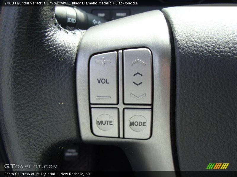 Black Diamond Metallic / Black/Saddle 2008 Hyundai Veracruz Limited AWD