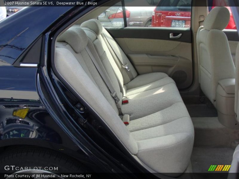 Deepwater Blue / Beige 2007 Hyundai Sonata SE V6