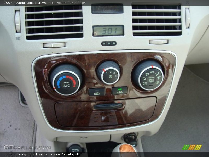 Deepwater Blue / Beige 2007 Hyundai Sonata SE V6