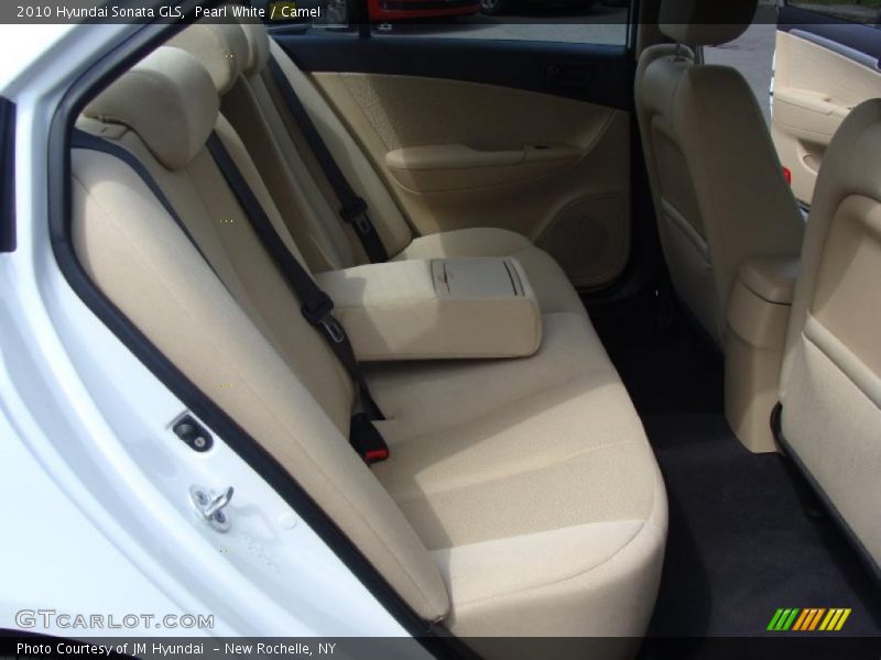 Pearl White / Camel 2010 Hyundai Sonata GLS