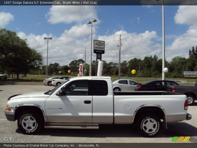 Bright White / Mist Gray 1997 Dodge Dakota SLT Extended Cab