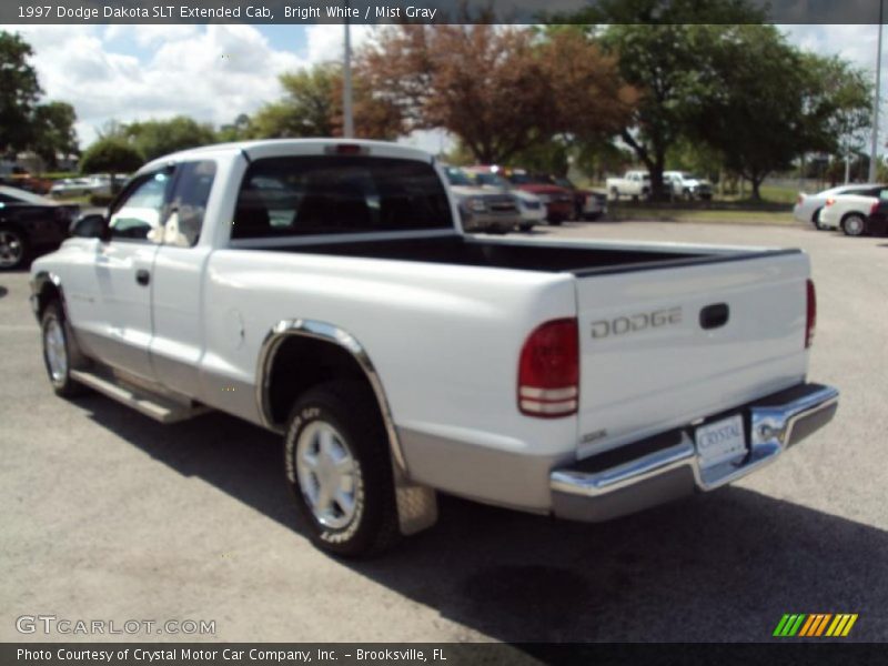 Bright White / Mist Gray 1997 Dodge Dakota SLT Extended Cab