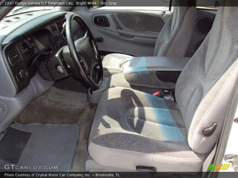 Bright White / Mist Gray 1997 Dodge Dakota SLT Extended Cab