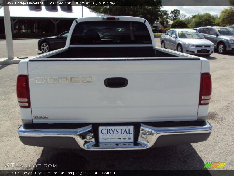 Bright White / Mist Gray 1997 Dodge Dakota SLT Extended Cab