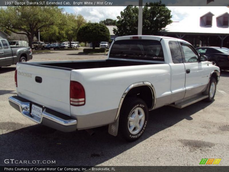 Bright White / Mist Gray 1997 Dodge Dakota SLT Extended Cab