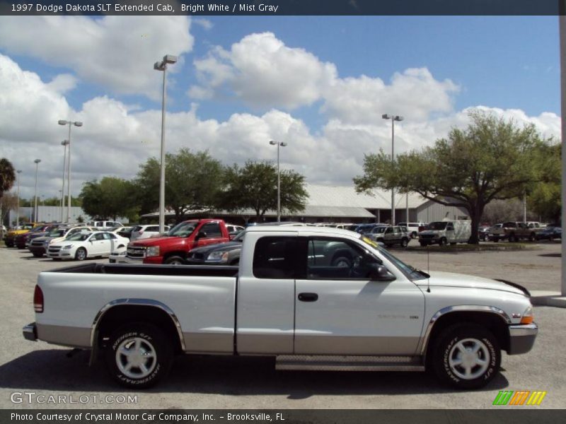 Bright White / Mist Gray 1997 Dodge Dakota SLT Extended Cab