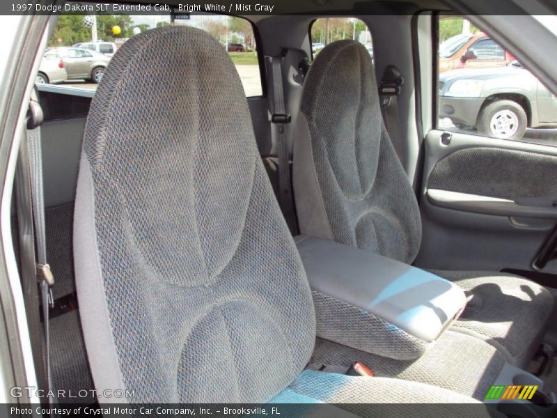 Bright White / Mist Gray 1997 Dodge Dakota SLT Extended Cab