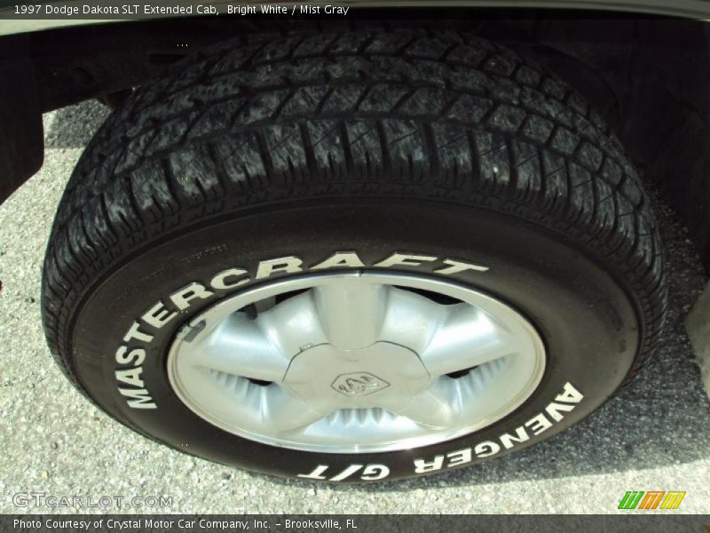 Bright White / Mist Gray 1997 Dodge Dakota SLT Extended Cab