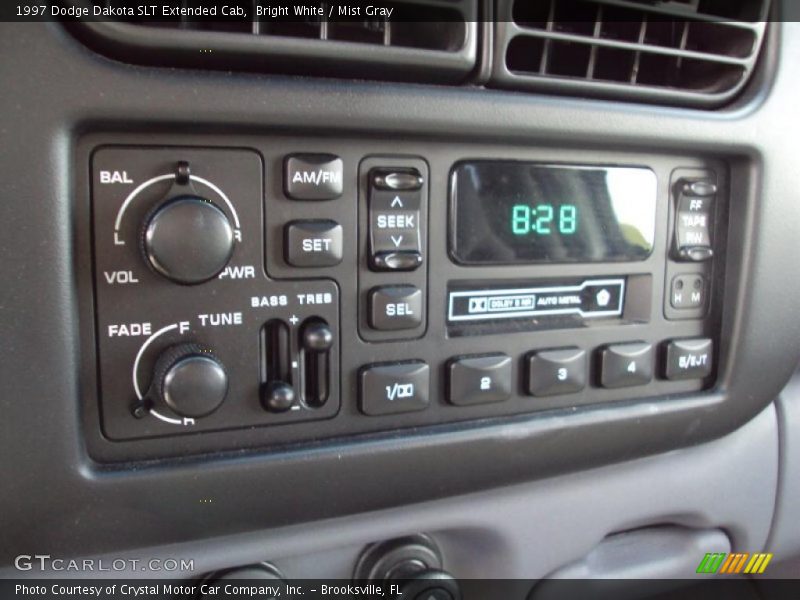 Bright White / Mist Gray 1997 Dodge Dakota SLT Extended Cab