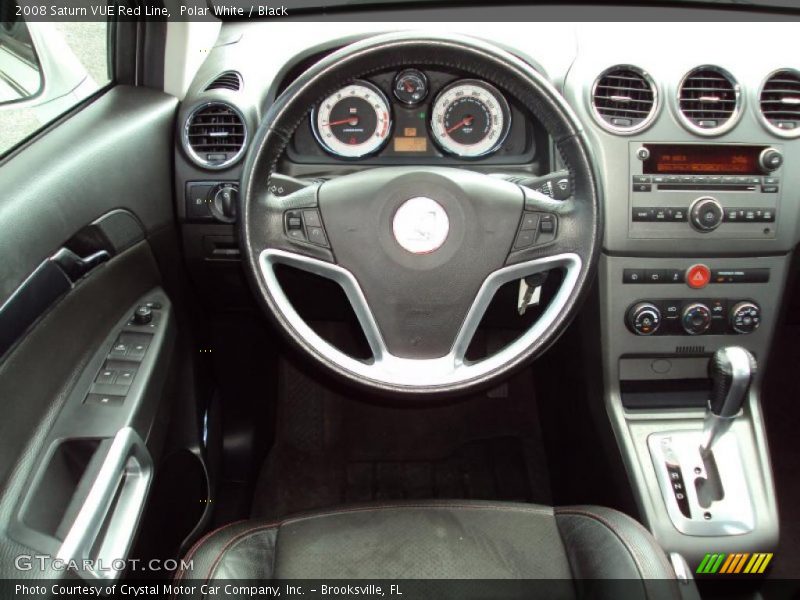 Polar White / Black 2008 Saturn VUE Red Line