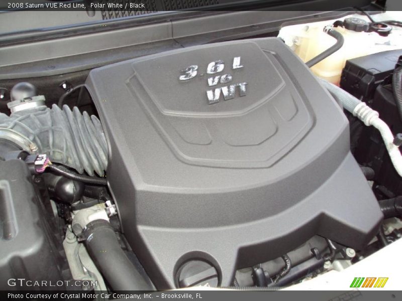 Polar White / Black 2008 Saturn VUE Red Line