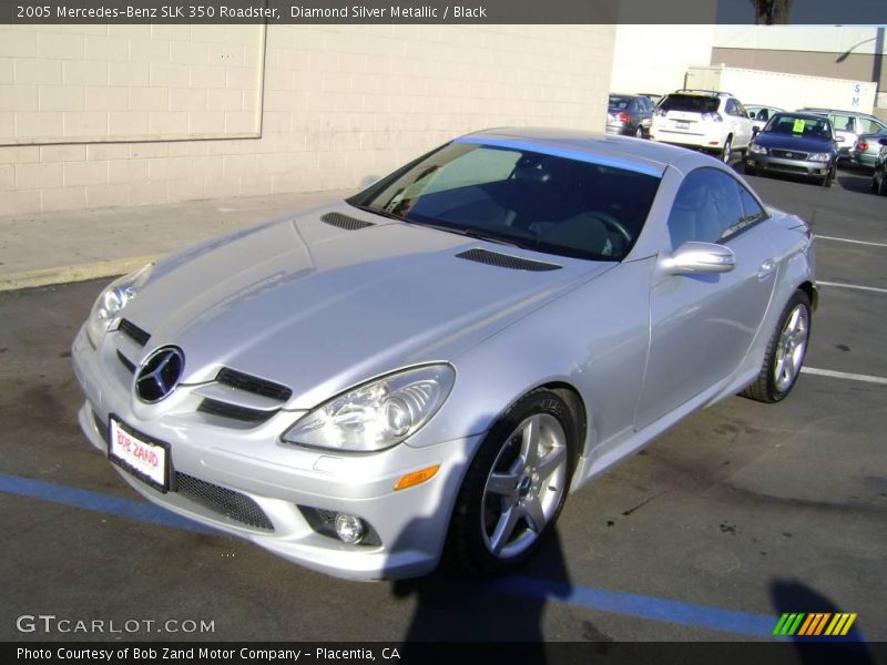 Diamond Silver Metallic / Black 2005 Mercedes-Benz SLK 350 Roadster