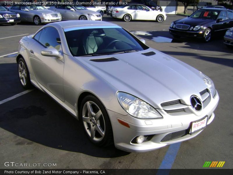 Diamond Silver Metallic / Black 2005 Mercedes-Benz SLK 350 Roadster