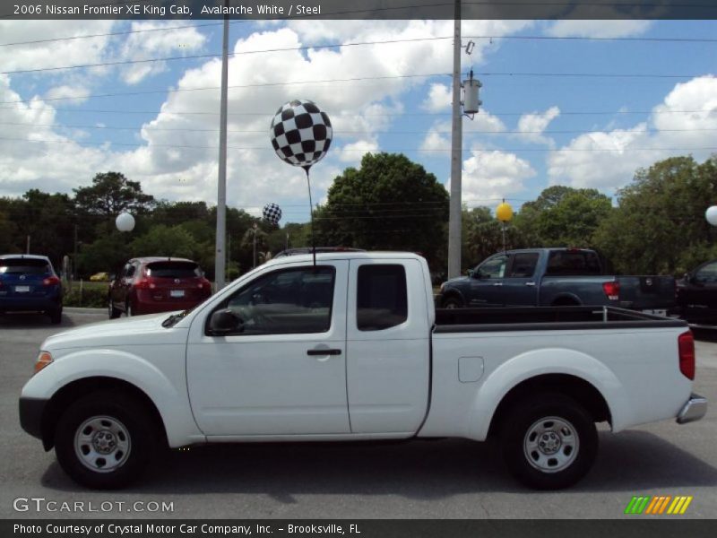 Avalanche White / Steel 2006 Nissan Frontier XE King Cab