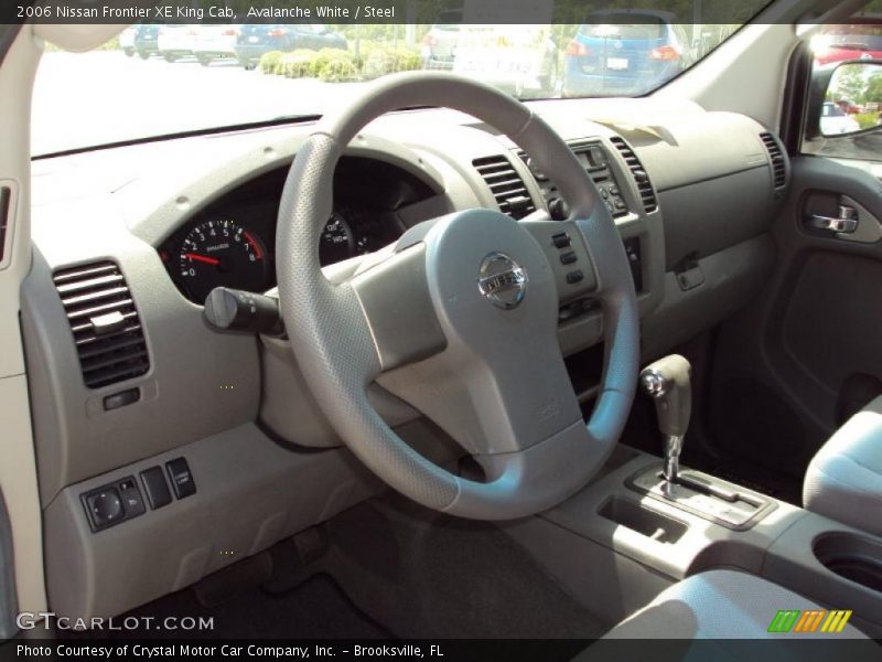 Avalanche White / Steel 2006 Nissan Frontier XE King Cab