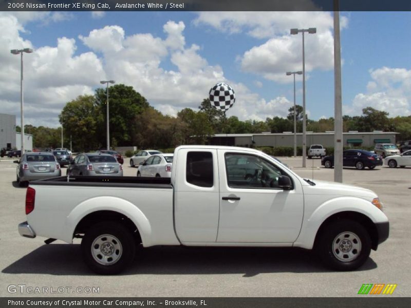 Avalanche White / Steel 2006 Nissan Frontier XE King Cab