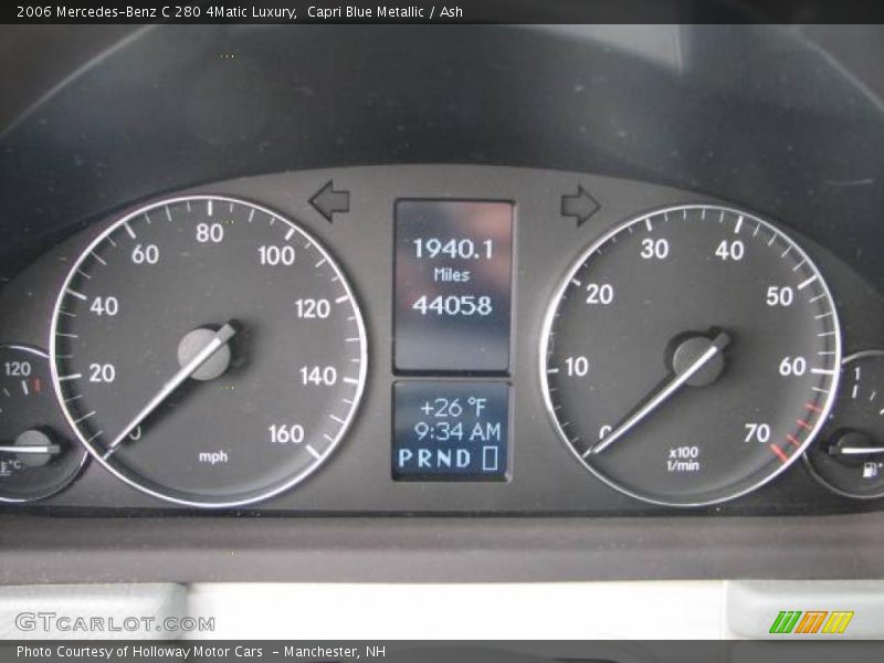 Capri Blue Metallic / Ash 2006 Mercedes-Benz C 280 4Matic Luxury