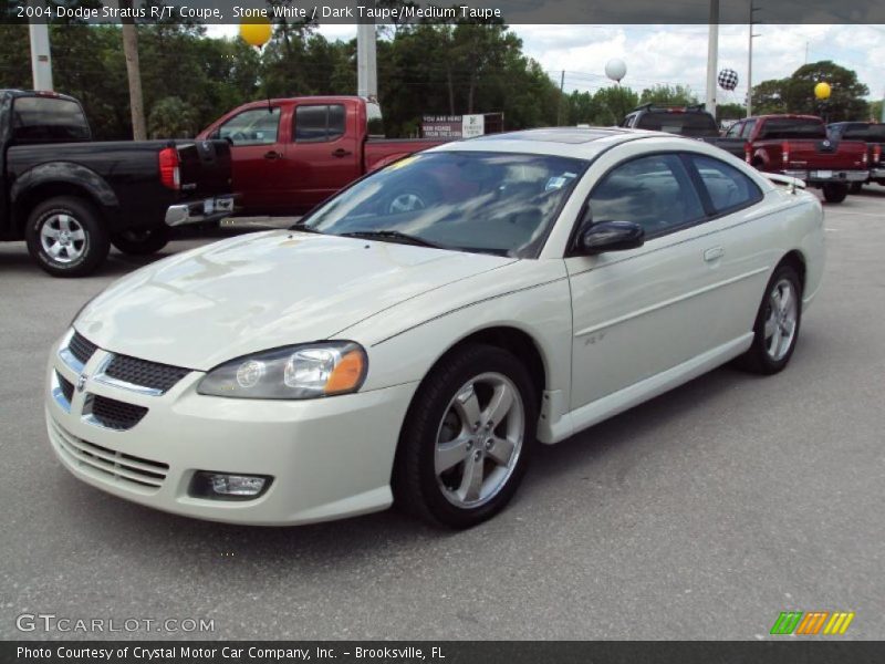 Stone White / Dark Taupe/Medium Taupe 2004 Dodge Stratus R/T Coupe