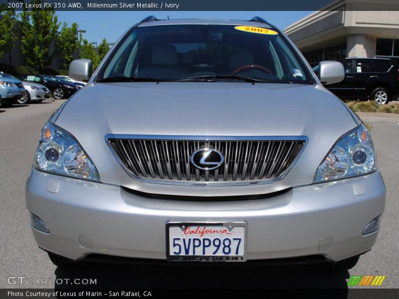 Millennium Silver Metallic / Ivory 2007 Lexus RX 350 AWD