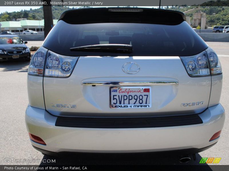 Millennium Silver Metallic / Ivory 2007 Lexus RX 350 AWD