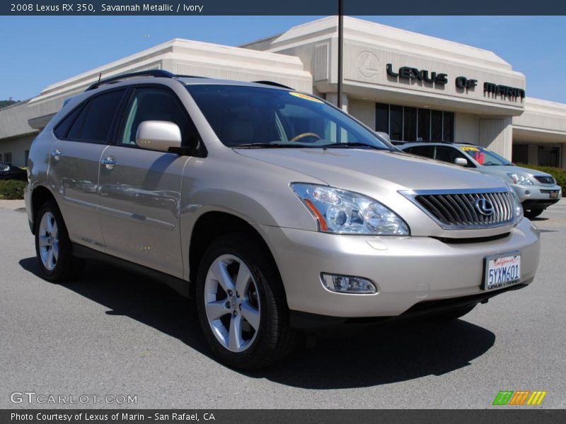 Savannah Metallic / Ivory 2008 Lexus RX 350