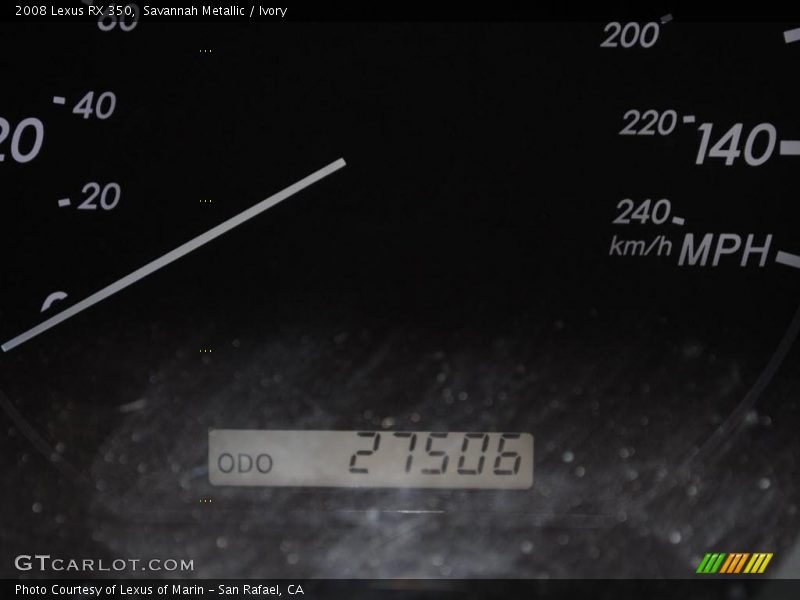 Savannah Metallic / Ivory 2008 Lexus RX 350