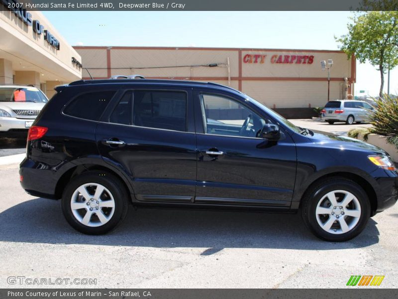 Deepwater Blue / Gray 2007 Hyundai Santa Fe Limited 4WD