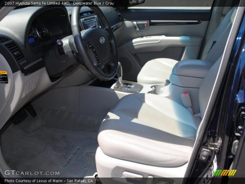 Deepwater Blue / Gray 2007 Hyundai Santa Fe Limited 4WD