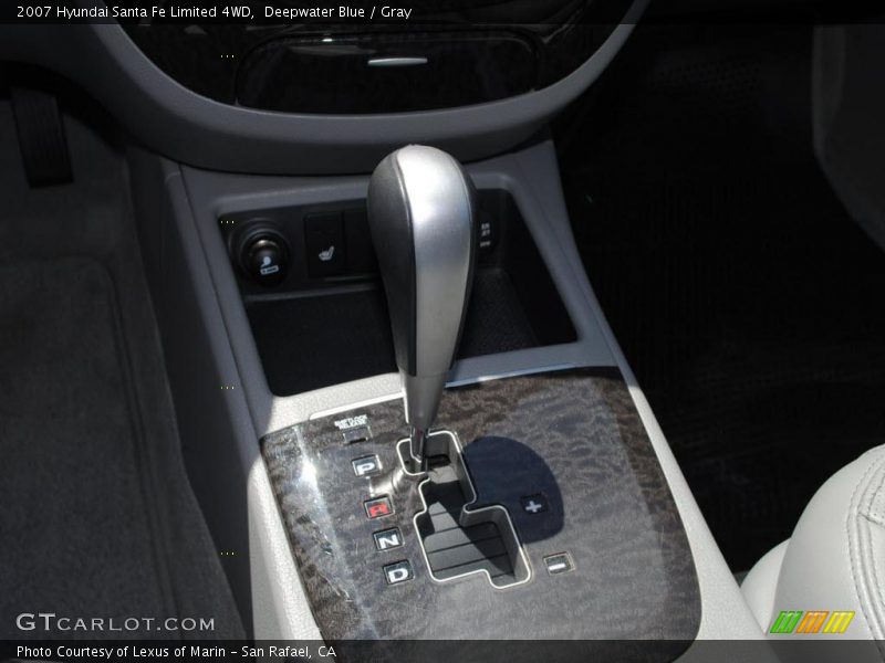 Deepwater Blue / Gray 2007 Hyundai Santa Fe Limited 4WD