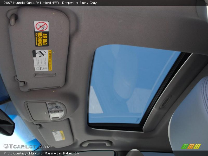 Deepwater Blue / Gray 2007 Hyundai Santa Fe Limited 4WD