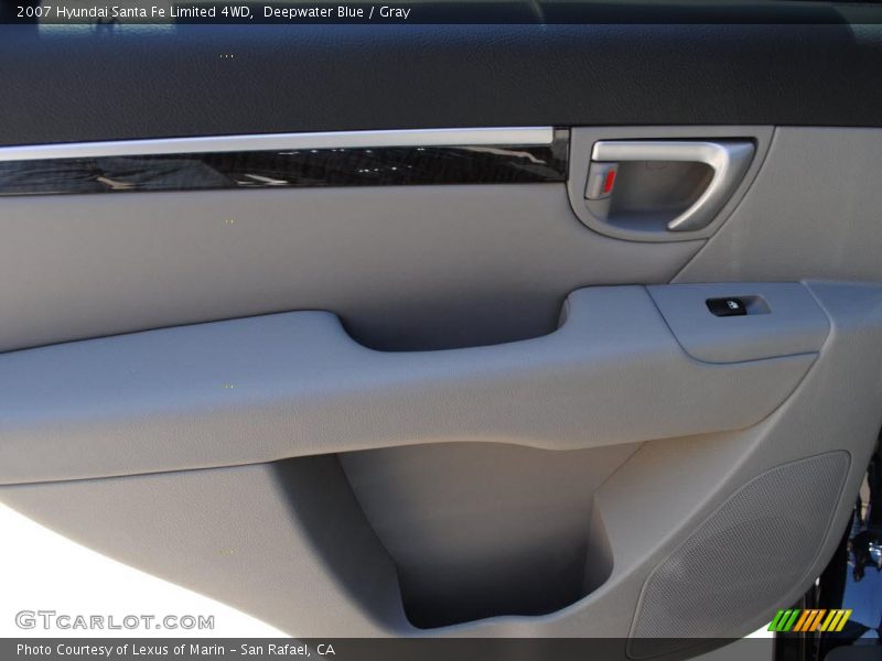 Deepwater Blue / Gray 2007 Hyundai Santa Fe Limited 4WD