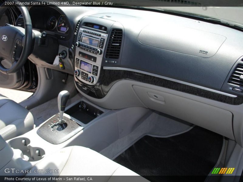 Deepwater Blue / Gray 2007 Hyundai Santa Fe Limited 4WD