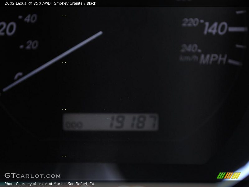 Smokey Granite / Black 2009 Lexus RX 350 AWD