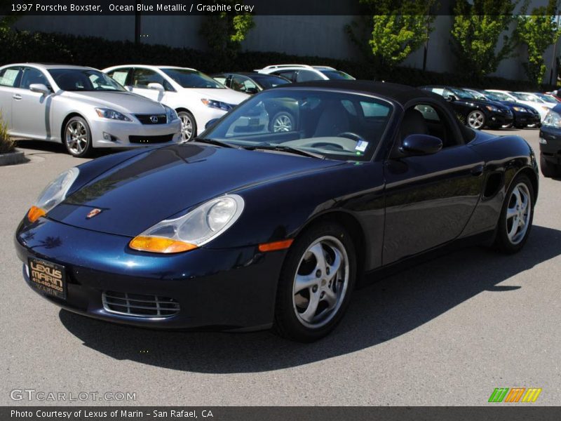 Ocean Blue Metallic / Graphite Grey 1997 Porsche Boxster