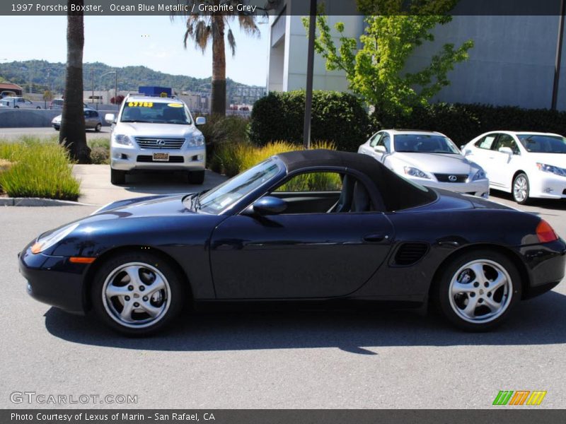Ocean Blue Metallic / Graphite Grey 1997 Porsche Boxster