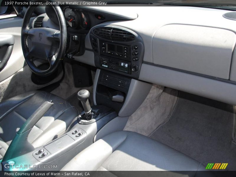 Ocean Blue Metallic / Graphite Grey 1997 Porsche Boxster