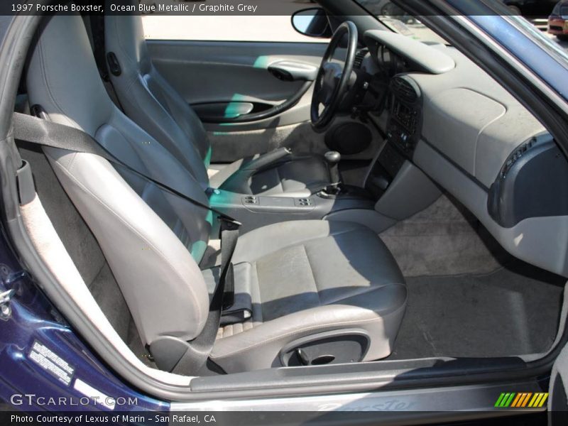 Ocean Blue Metallic / Graphite Grey 1997 Porsche Boxster