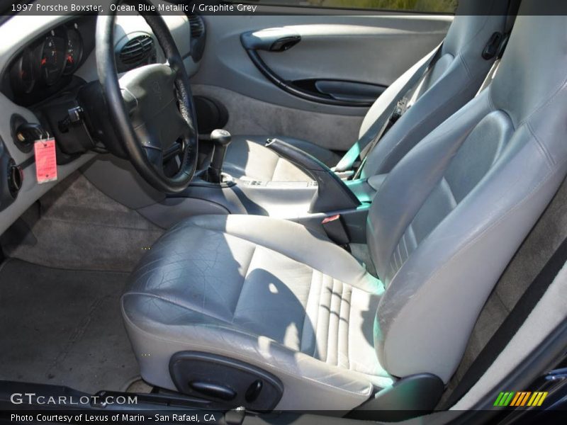 Ocean Blue Metallic / Graphite Grey 1997 Porsche Boxster