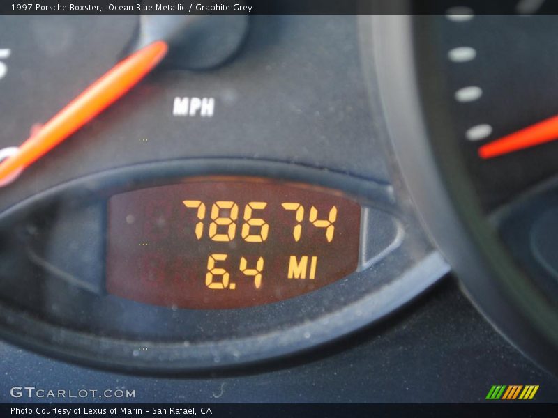 Ocean Blue Metallic / Graphite Grey 1997 Porsche Boxster