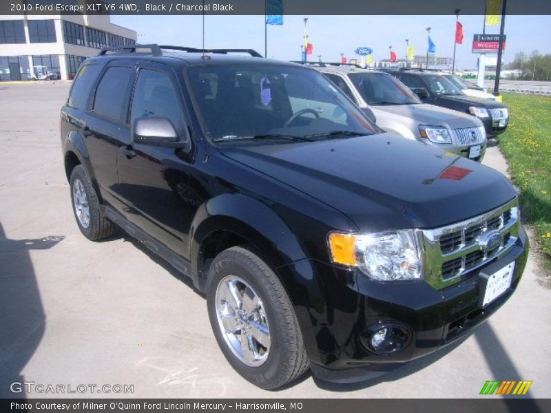 Black / Charcoal Black 2010 Ford Escape XLT V6 4WD