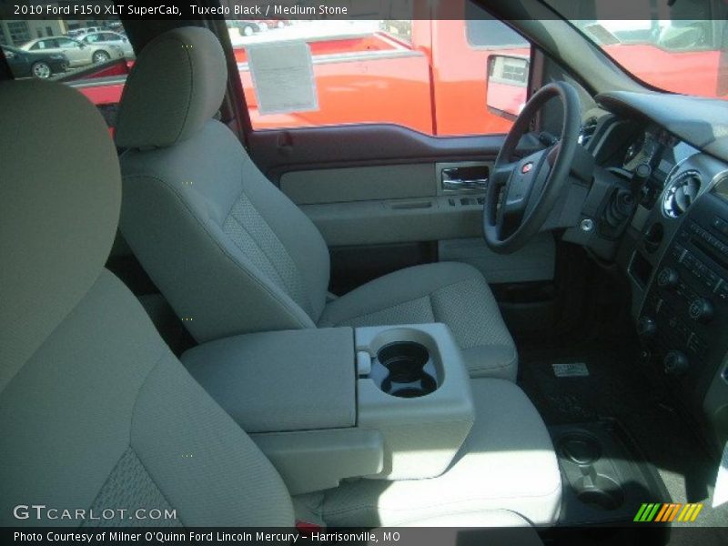 Tuxedo Black / Medium Stone 2010 Ford F150 XLT SuperCab