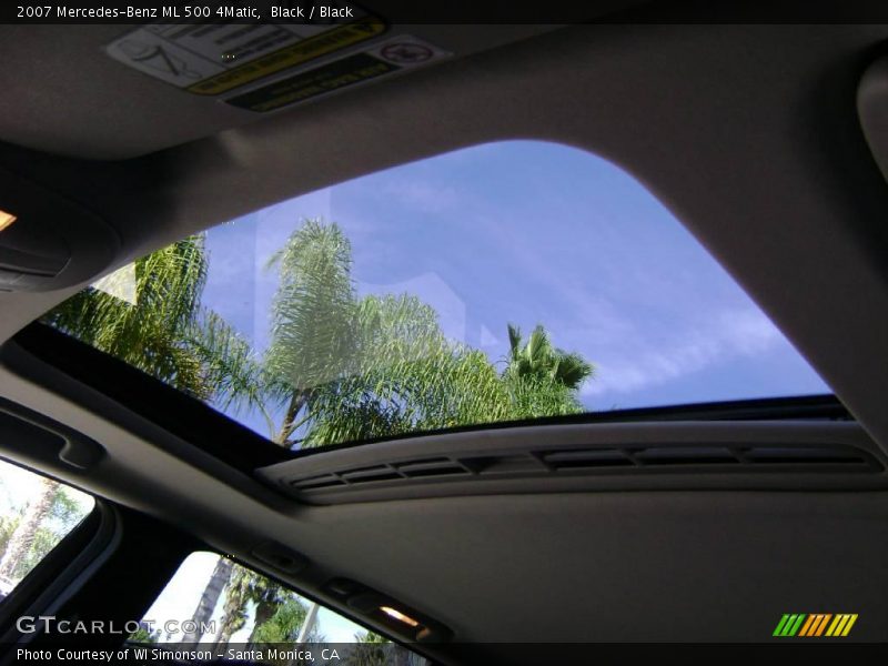 Black / Black 2007 Mercedes-Benz ML 500 4Matic
