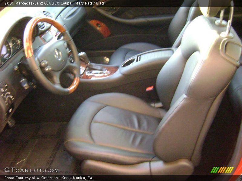Mars Red / Black 2006 Mercedes-Benz CLK 350 Coupe