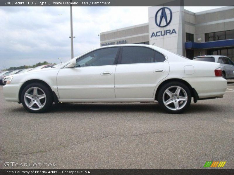 White Diamond Pearl / Parchment 2003 Acura TL 3.2 Type S