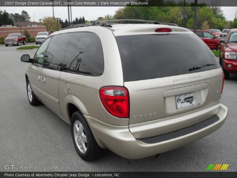 Linen Gold Metallic / Dark Khaki/Light Graystone 2007 Dodge Grand Caravan SXT