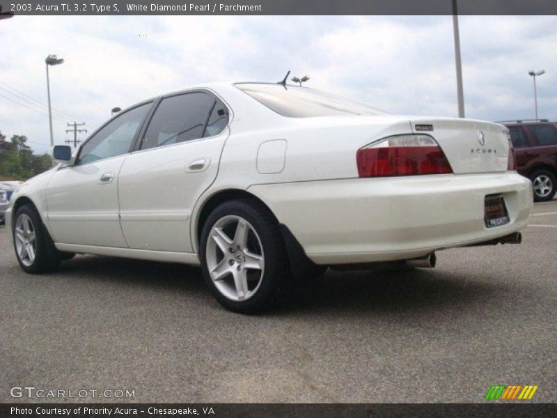 White Diamond Pearl / Parchment 2003 Acura TL 3.2 Type S