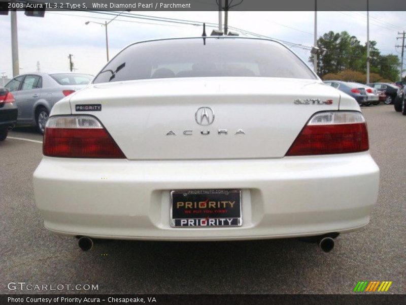 White Diamond Pearl / Parchment 2003 Acura TL 3.2 Type S