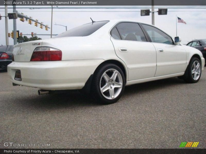 White Diamond Pearl / Parchment 2003 Acura TL 3.2 Type S